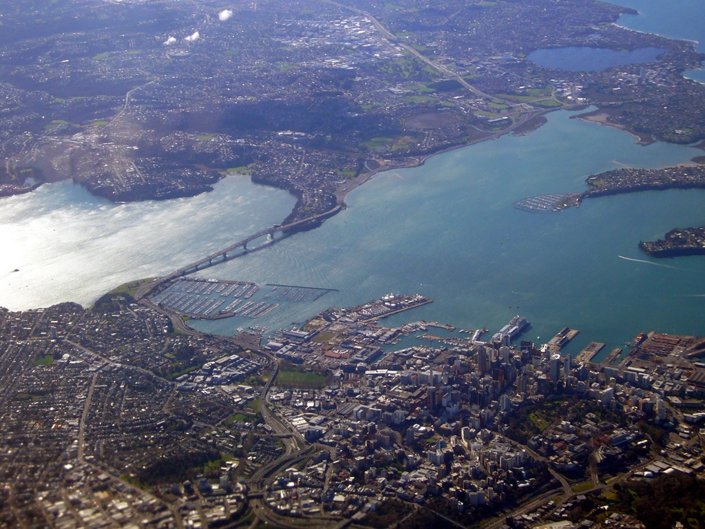 Downtown Auckland and Harbour